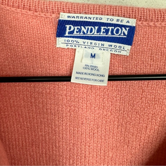 Pendleton Button Front Cardigan 90s Sweater Size Medium - Picture 8 of 9